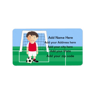 Customisable Soccer Player Label