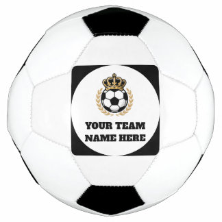 Customisable Soccer Team Football King Logo Soccer Ball