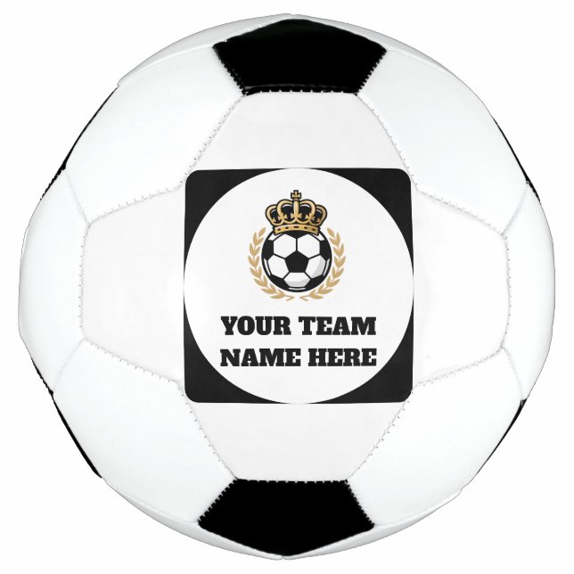 Customisable Soccer Team Football King Logo Soccer Ball (Front)