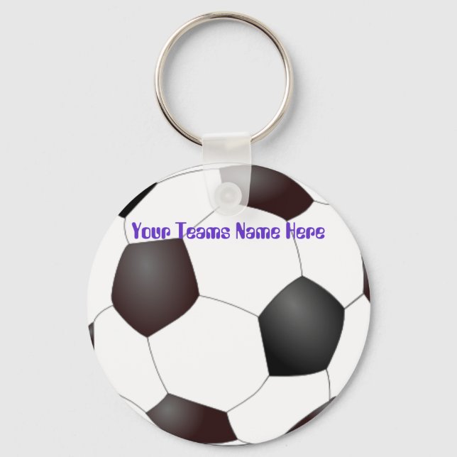 Customisable Soccerball Team Keychains (Front)