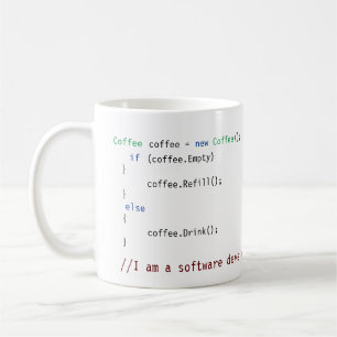 Customisable Software Developer  Code Coffee Mug
