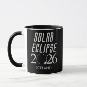 Customisable Solar Eclipse 2026 Icelan Mug