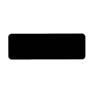 Customisable solid colour return address label