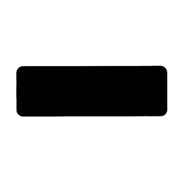 Customisable solid colour return address label (Front)