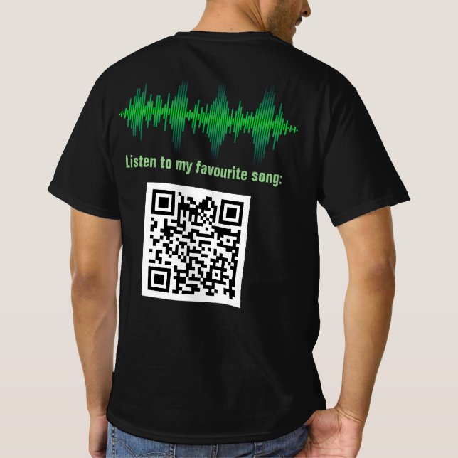 Customisable song  T-Shirt (Back)