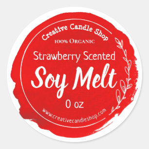 Customisable Soy Wax Melt Label Handmade Business