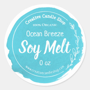 Customisable Soy Wax Melt Label Handmade Business