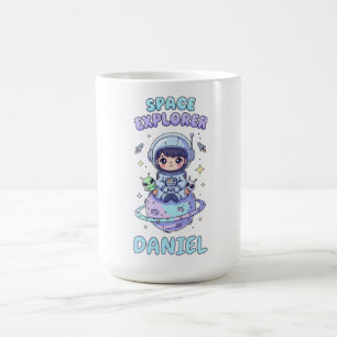 Customisable Space Explorer Kawaii Coffee Mug