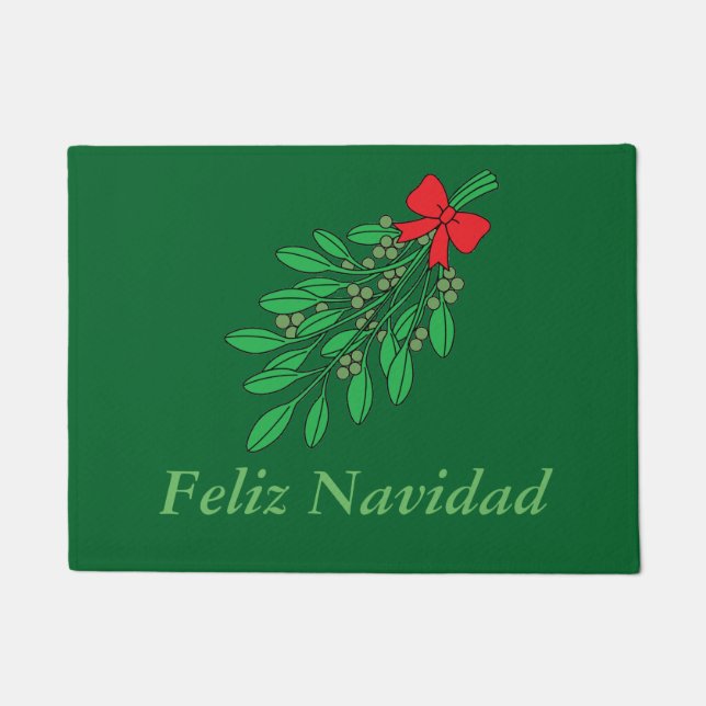 Customisable Spanish Feliz Navidad Doormat (Front)