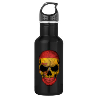 Customisable Spanish Flag Skull 532 Ml Water Bottle