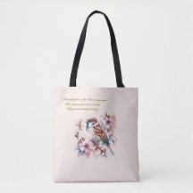 Customisable Sparrow Bible Verse Blush Pink