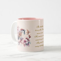 Customisable Sparrow Bible Verse Blush Pink