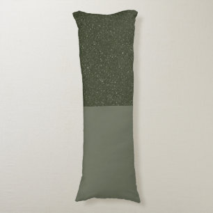 Customisable Speckled Moss Green Body Pillow