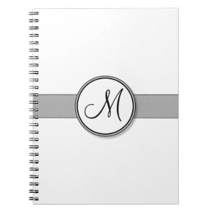 Customisable Split Monogram Seal Template Notebook
