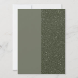 Customisable Split Moss Green Flat Card