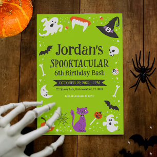 Customisable Spooktacular Birthday Bash Invitation