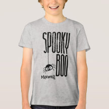 Customisable Spooky Boo Kids Halloween Shirt