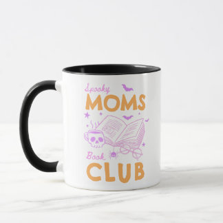 Customisable Spooky Moms Book Club Funny Halloween Mug
