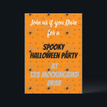 Customisable Spooky Spider Halloween Invitations<br><div class="desc">This customisable Spooky Spider Halloween invitations are a perfect way to get your next Halloween party started. If you like this design, check out the large range of products in my store. If you would like to make this more personalised, please message me and I will be happy to assist....</div>