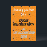 Customisable Spooky Spider Halloween Invitations<br><div class="desc">This customisable Spooky Spider Halloween invitations are a perfect way to get your next Halloween party started. If you like this design, check out the large range of products in my store. If you would like to make this more personalised, please message me and I will be happy to assist....</div>
