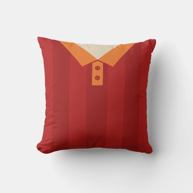 Customisable Sports Jersey Template Pillow, Soccer Cushion (Front)