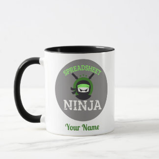 Customisable Spreadsheet Ninja Mug Travel Cup