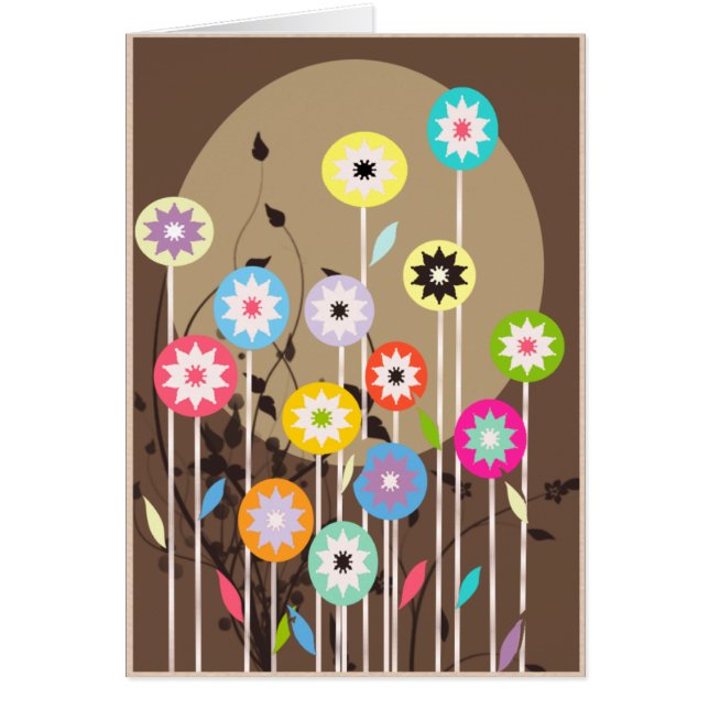 Customisable - Spring floral card (Front)