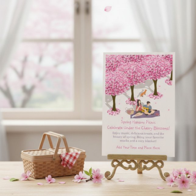 Customisable Spring Hanami Picnic Invitation (Creator Uploaded)