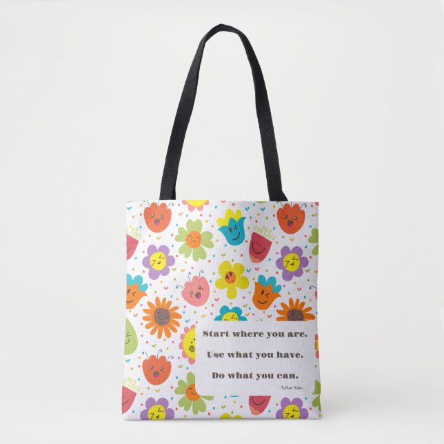Customisable Spring is in the air reusable tote Bag (Front)