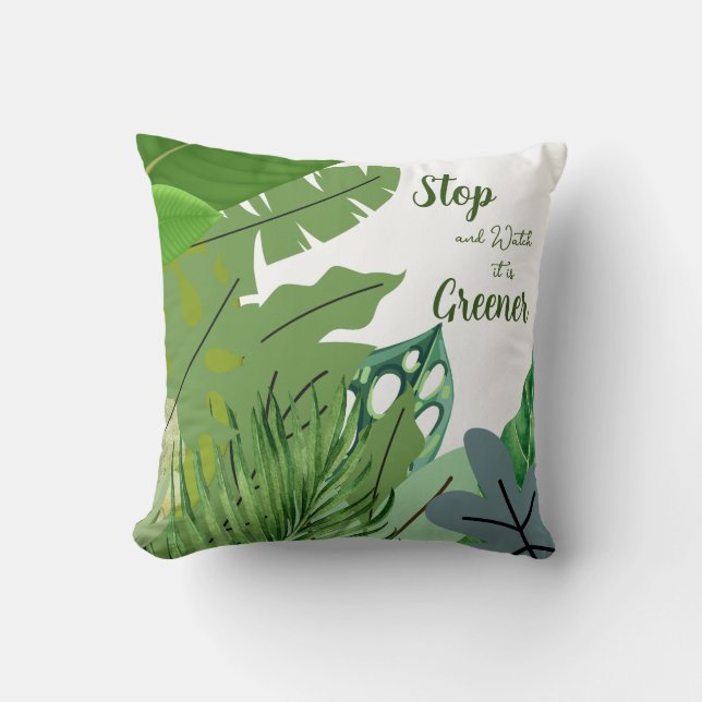 Customisable Spring Throw Pillow (Front)