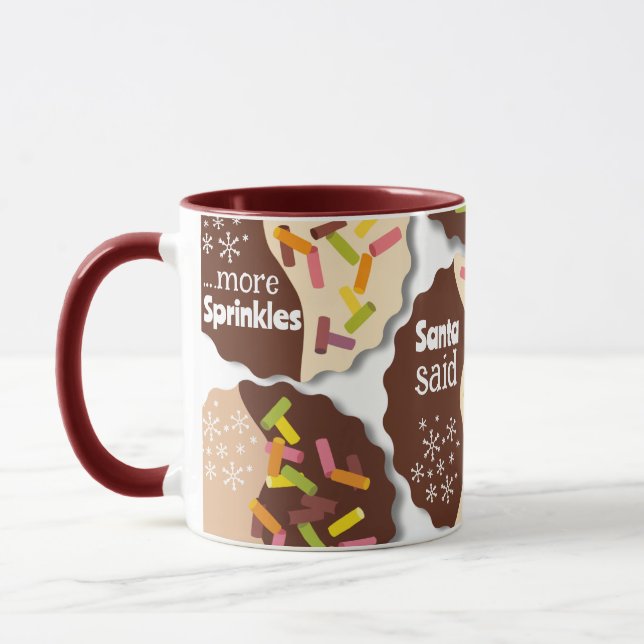 Customisable Sprinkle Cookie Holiday Mug  (Left)