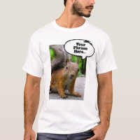 Customisable Squirrel Thought Bubble Say Anything