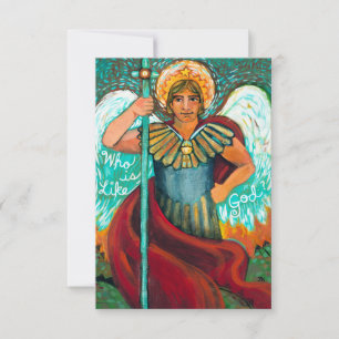 Customisable St. Michael Archangel Prayer Card