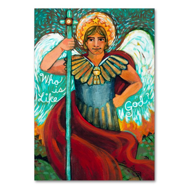 Customisable St. Michael Archangel Prayer Card (Front)