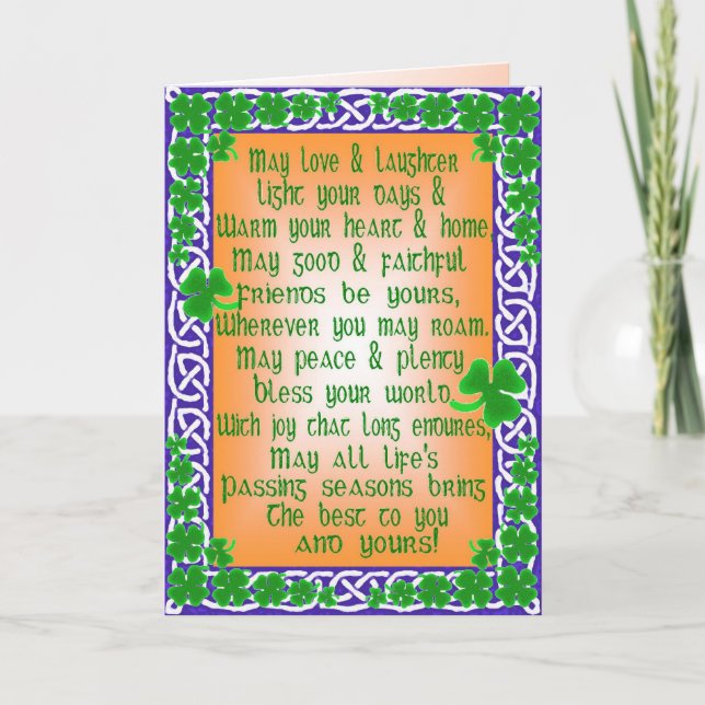 Customisable St. Patrick's Day Card (Front)