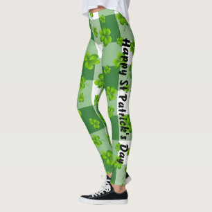 Customisable St. Patrick's Day Shamrock Leggings