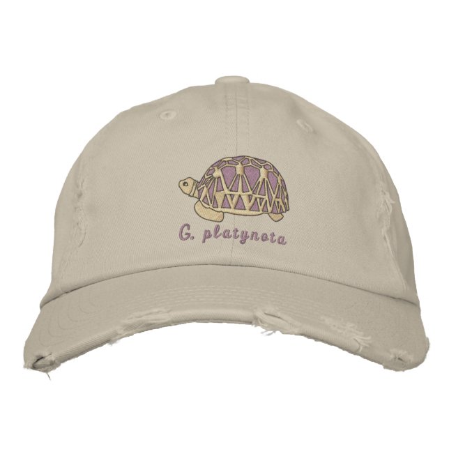 Customisable Star Tortoise Embroidery Cap (Front)