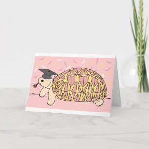 Customisable Star Tortoise Graduation Card 1