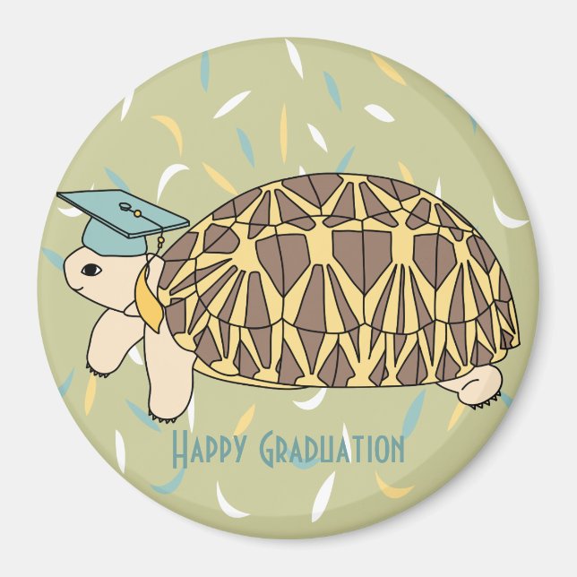 Customisable Star Tortoise Graduation Magnet 2 (Front)