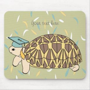 Customisable Star Tortoise Graduation Mouse Pad