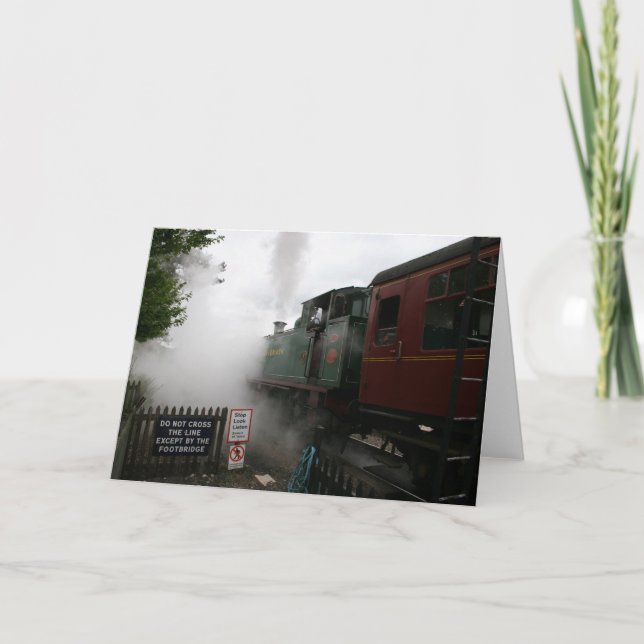 Customisable Steam Train Card (Front)