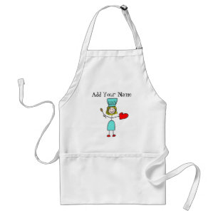 Customisable Stick Figure Chef Apron