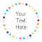 Customisable Sticker Modern Dots