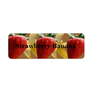 Customisable Strawberry Banana Labels
