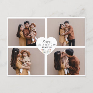 Customisable Stylish Mother’s Day Photo Greeting Holiday Postcard