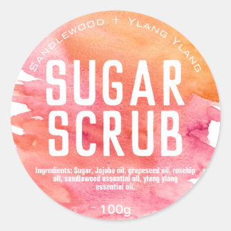 Customisable Sugar Scrub Label