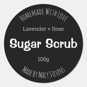 Customisable Sugar Scrub Label