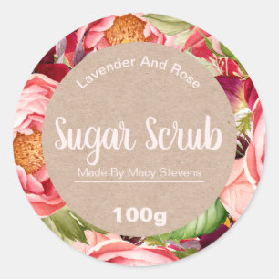 Customisable Sugar Scrub Label