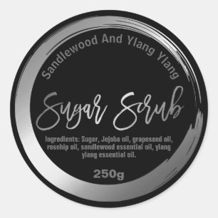 Customisable Sugar Scrub Label