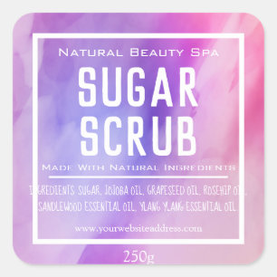 Customisable Sugar Scrub Label